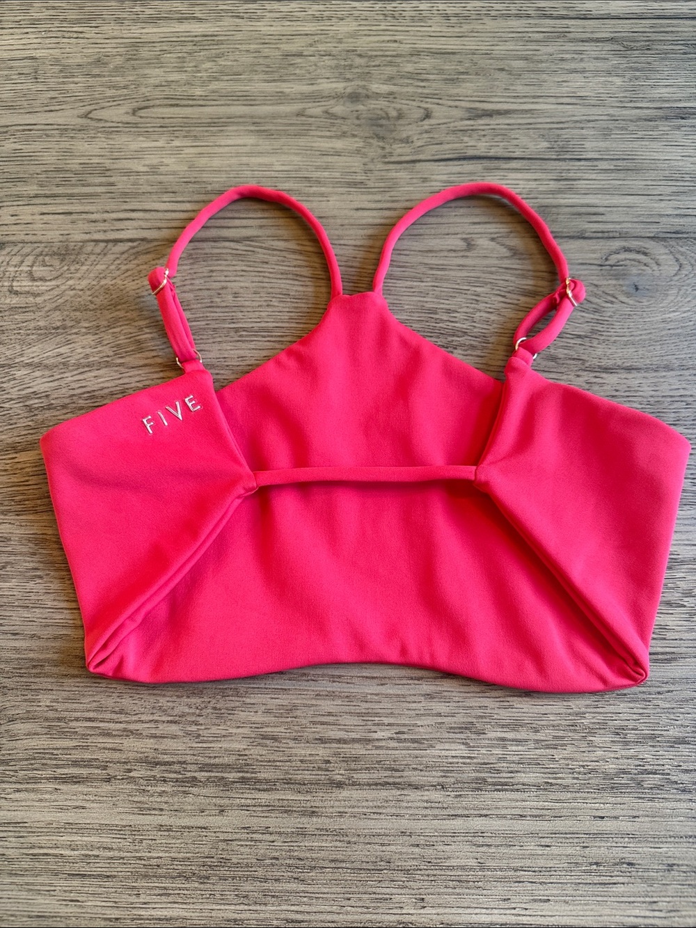 FIVE Dancewear Red Swerve Dance Bra Top